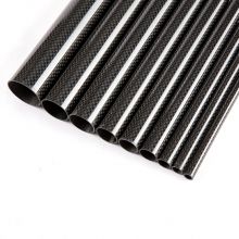 T300 3K plain grain bright full carbon tube