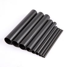 T300 3K twill matte full carbon tube