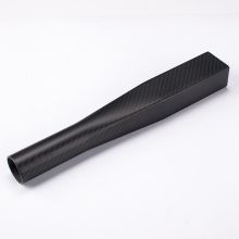 T300 3K twill matte full carbon Square to Circle tube